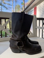 VINTAGE FRYE DARK BROWN RED