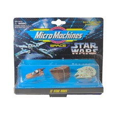 Star Wars Micro Machines Space Collection II Landspeeder Millenium Falcon San...
