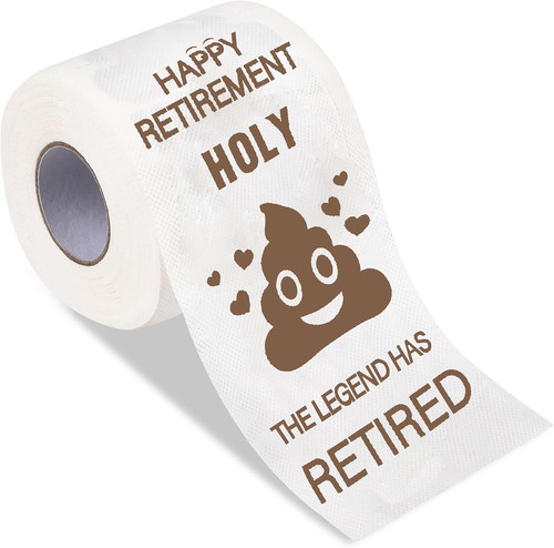 Happy retirement toilet paper - happy,