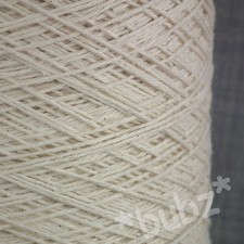 ECRU UNDYED 3/6 NE PURE COTTON YARN BIG 500g CONE 10 BALLS KNIT WEAVING CROCHET 