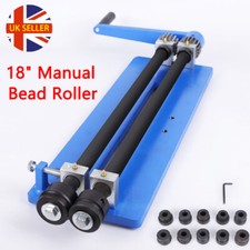 18" Manual Bead Roller Former Swager 460mm Rotary Swaging Machine  6 Roll Set UK