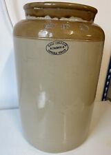 Large Antique Stoneware Butter