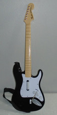 Xbox 360 Rock Band Harmonix Fender Stratocaster Wireless Guitar 822153 w/Strap