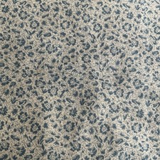 Vintage Laura Ashley Cotton Fabric Remnant Wild Cherry Smoke Blue Patchwork