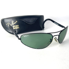 Vintage Ray Ban USA B&L GREEN CHROMAX SPORTS SERIES 3 sunglasses black G-20 mens