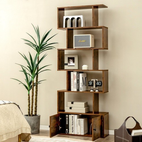 Shaped display bookshelf - s-shaped,