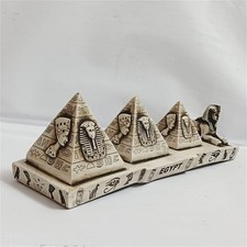 Ancient Egyptian Pyramids & Sphinx Figurine – Pharaonic Art Collectible Gift