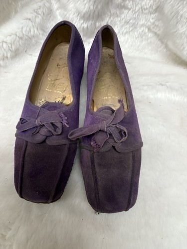1970 purple suede - purple, shoes