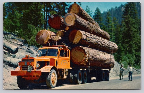 Vintage logging truck - vintage,
