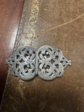 Antique Birmingham 1907 Victorian Sterling Silver Hallmarked Nurses Belt Buckle 