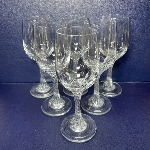 Set vintage glass - glass, twisted