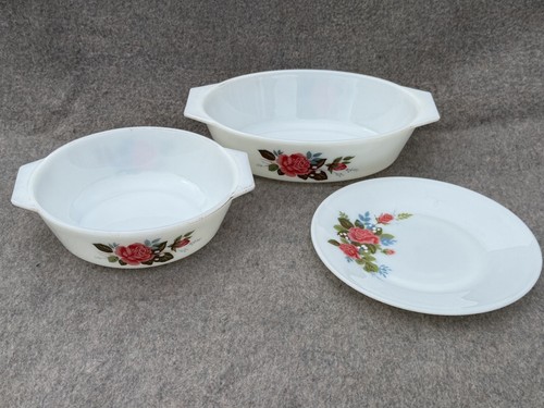 Pieces pyrex cottage - 3, rose