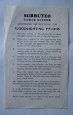 Subbuteo Assemble Floodlights