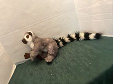 Fiesta Ring Tailed Lemur Monkey Plush Stuffed Animal Gray Black White Toy