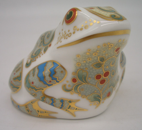 Royal crown derby marsh frog - crown, "marsh
