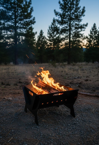 Camping fire pit bbq portable - fire,