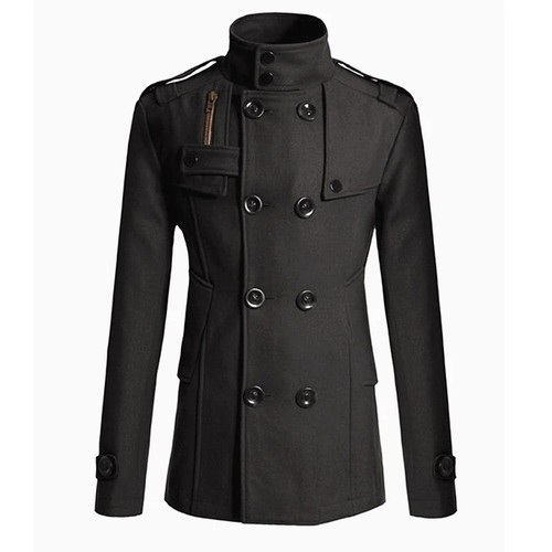 Winter peacoat double breasted - winter,