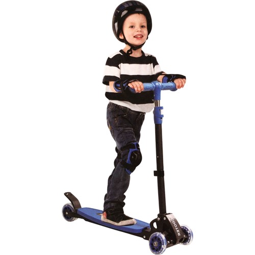 Kids blue push scooter - scooter, ages