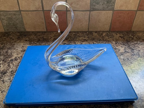 Cler glass swan - , in