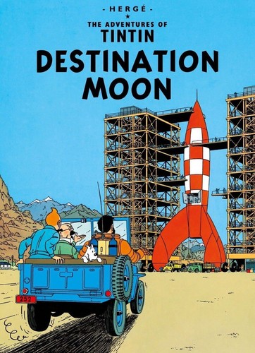 Tintin destination moon comic - tintin,