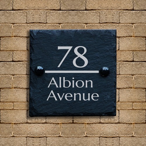 Personalised natural slate - personalised,