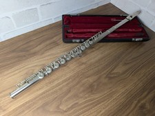 YAMAHA YFL-211S Concert Flute Silver Plating #037555 with Case USED