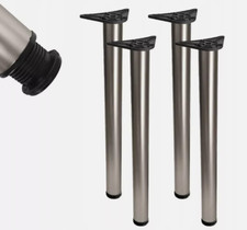 4X 60mm Chrome Table Leg