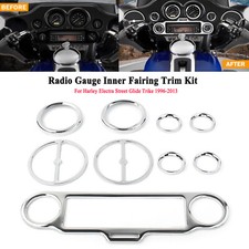 Radio Gauge Inner Fairing Trim Kit For Harley Tri Glide Ultra Classic FLHTCUTG