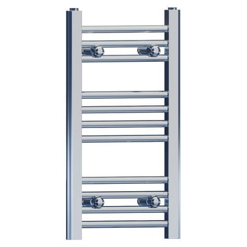 Chrome ladder heated towel - chrome,