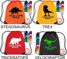 Personalised Dinosaur bag