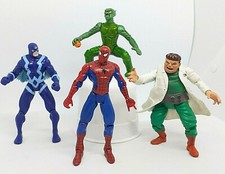 Vintage Marvel Legends Toy Biz Lot Spider-Man, Doc Ock, Black Bolt, Green Goblin