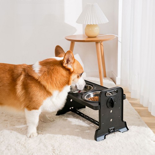Adjustable double bowls pet - adjustable,