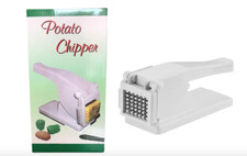 Brand New Plastic Potato Vegetable Chipper Chips & Fries Cutter White 23 x 16 cm