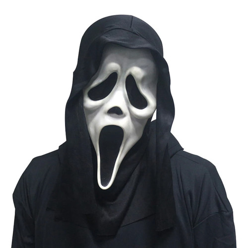 Scream ghost face mask - ghost, hood