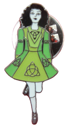 Irish dancer pin badge - irish,
