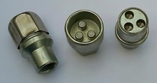WOLFRACE SLOT MAG ALLOY WHEELS LOCKING WHEELNUTS M12x1.5 x 16.3mm TRILOCK