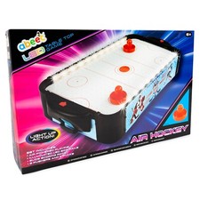 Table Top Air Hockey - Tabletop Games - 2 x Air Hockey Pucks, Led Side Rails