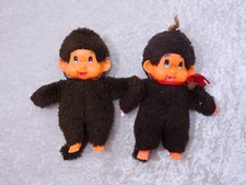 LRgNKf - 2 X Monchhichi - Design Sekiguchi Monchichi - 17 Cm - Vintage