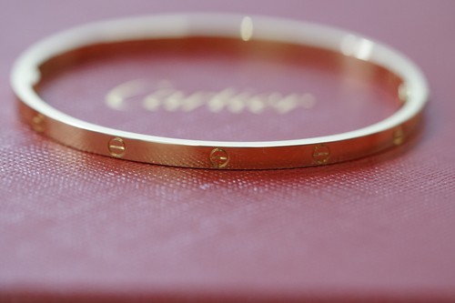 Cartier 18k love bracelet - yg,