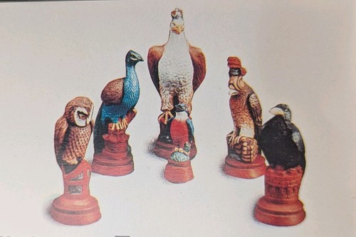 Birds chess set latex - birds,