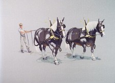 Original Gouache, 'Plough