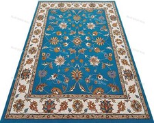 New Authentic Abraham Blue Old Design Handmade Traditional Oriental Antique rug