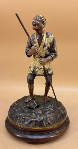 Japanese meiji bronze - japanese, gilt