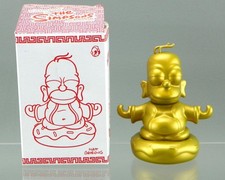Kidrobot 2019 The Simpsons Gold Buddha Meditation Homer Simpson 3" Figure w/ Box
