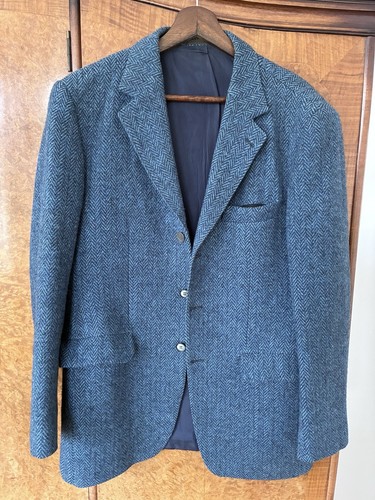 Harris tweed vintage rare blue - harris,