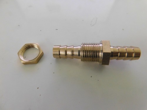 8mm bulkhead brass barb - bulkhead,