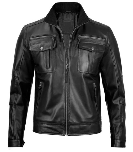 Men motorcycle leather - men's,