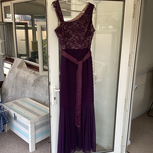 Purple floral lace - purple, sleeveless