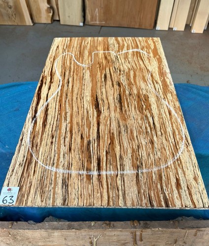 Spalted beech guitar - guitar, top