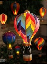 Primus - Hot Air Balloon Solar Powered LED Light Up Garden Lantern Outdoor Use